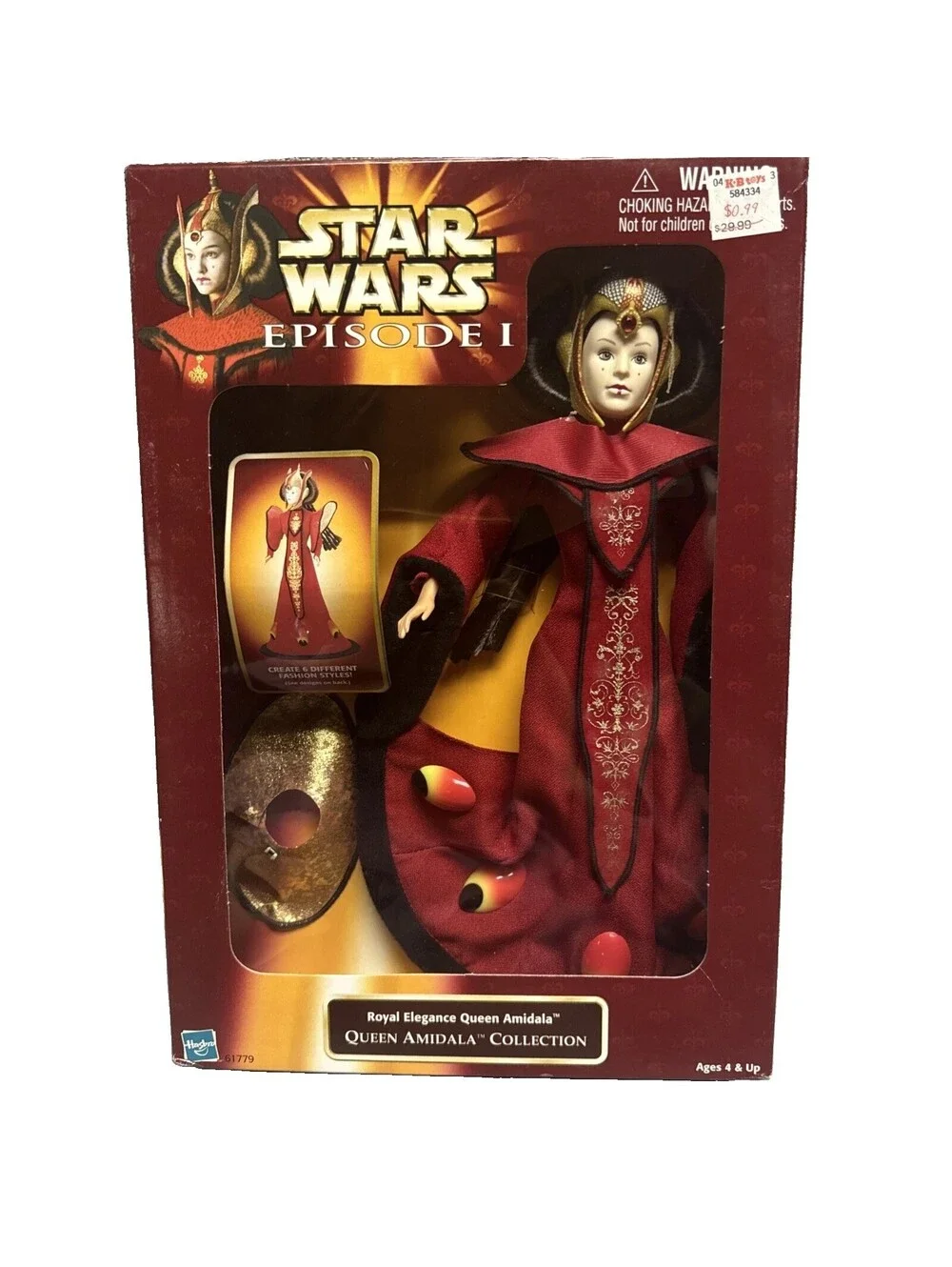 Royal Elegance Queen Amidala Hasbro Star Wars Episode I Collection Not Mint
